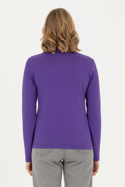 Женский фиолетовый базовый свитшот - U.s. polo assn фото 5