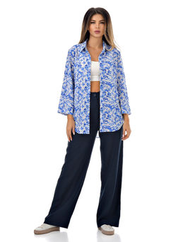 Дышащая легкая Рубашка 20% лен 80%вискоза - А+б коллекция фото 4