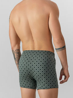 Цена за 2 штуки! Мужские трусы-шорты серые с узором - Mark formelle фото 5