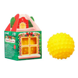 Развивающий тактильный мячик Домик, подарочная Новогодняя упаковка, 1 шт. - Крошка я фото 8