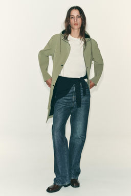 RUBBERISED HOODED JACKET