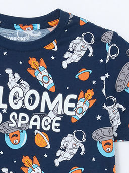 Bisiklet Yaka Erkek ?ocuk Pijama Tak?m? - Waikiki фото 3