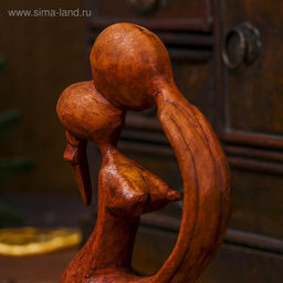 Сувенир Поцелуй, 15?9?3.5 см, дерево