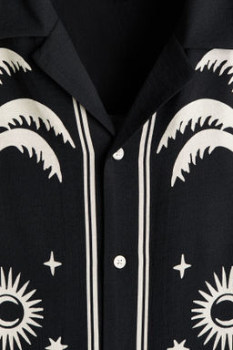 Camisa resort estampada Relaxed Fit - H&m фото 8