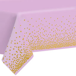 Цена за 3 шт. Скатерть "Руби" 137*183см цвет розовый, пвх