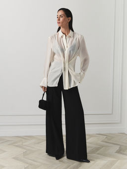 Блуза-трансформер с декоративными разрезами / Zarina  фото 3