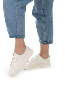 05-PDXL33-4 BEIGE Кроссовки женские (натуральная кожа) - Фабричный китай фото 2