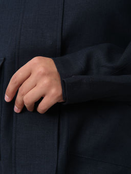 Жакет женский КЛ-7725-ИЛ23 тёмно-синий