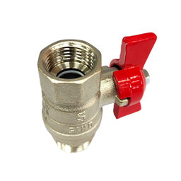 Кран шаровый для воды 1/2" г-ш (латунь), бабочка