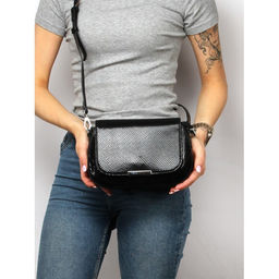 Сумка женская искусственная кожа VSH-V-0191-G, 1отд+карм/перег, плечевой ремень, черный SALE 262803