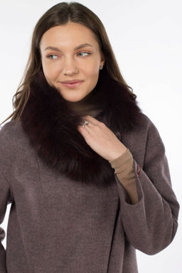 Мех натуральный (песец) Пальто утепленное Термофинн 100 г