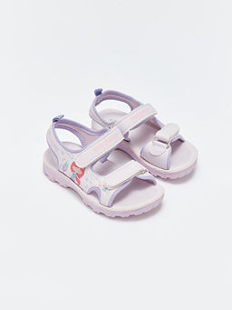 Bask?l? C?rt C?rtl? K?z Bebek Sandalet