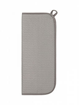 Коврик для сушки посуды 38x44 серый полиэстер