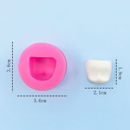 Цена за 2 шт. Молд силиконовый «Лик»