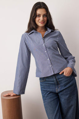 Ekru Korse Detayl? Bele Oturan Gomlek TWOAW26GO00055 - Trendyolmilla фото 15