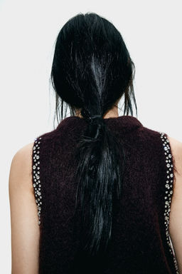 Top en mezcla de mohair con detalles de strass - H&m фото 3