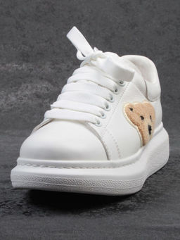 03-X668-1D WHITE Кроссовки женские (натуральная кожа)