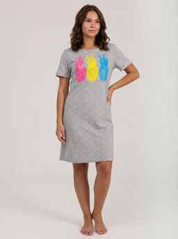 Туника женская кулирка "ДЖУС" КРУПНЫЙ ГОРОХ