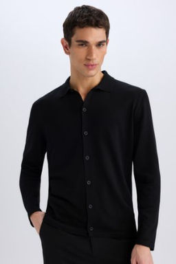 Standart Fit Polo Yaka Dugmeli Triko H?rka