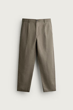 PANTAL?N RELAXED FIT ALGOD?N - LINO / Khaki