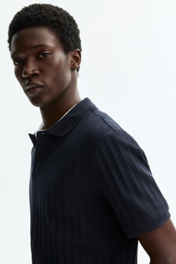 Polo en punto con textura Slim Fit - H&m фото 14