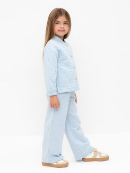 КР 400798/голубой,любимые ромашки к563 брюки для дев - Crockid фото 4