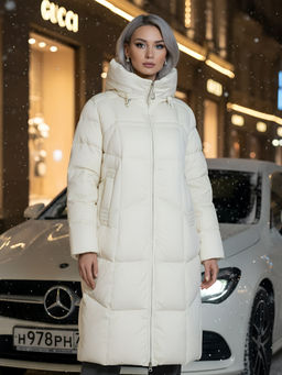 Пальто зимнее утепленное с капюшоном Бренд: Visdeer