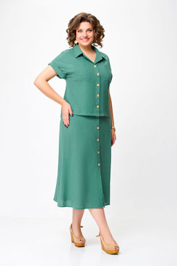 Блуза Swallow 803.2 черный+серебряный узор фото 565