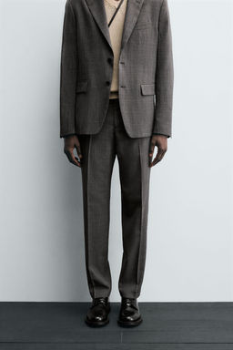 CHECK SUIT TROUSERS - Zara фото 2