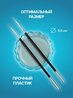 Подставка для кистей «Чаша», d=8.8×2 см, голубая