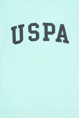 Erkek _ocuk Ye_il Basic Bisiklet Yaka Sweatshirt Sepette S_rpriz _ndirim - U.s. polo assn фото 4