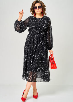 Платье EVA GRANT 7177С горох