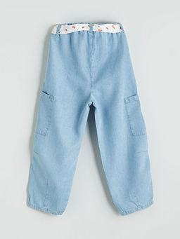 Beli Lastikli K?z ?ocuk Balon Jean Pantolon