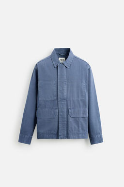 WASHED OVERSHIRT WITH POCKETS - Zara фото 7