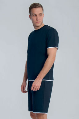 Арт. 63613 Комплект с шортами мужской 48-56 (5 шт) Цвет:темно-синий - Идеал фото 2