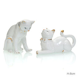 Статуэтка Кошки 2 штуки 8 см / B1002 /уп 48/