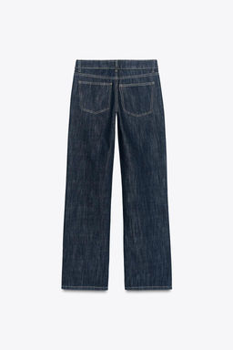 TRF WIDE-LEG LOW-RISE JEANS - Zara фото 26