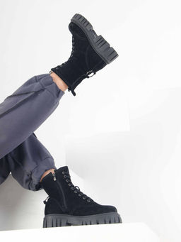 Ботинки EDART 329.21153 bl. черный замша/шерсть - Ed'art фото 11