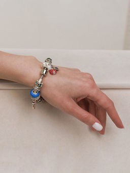 Цена за 5 шт. Шарм разделитель для бусин «Цветочек», МИКС