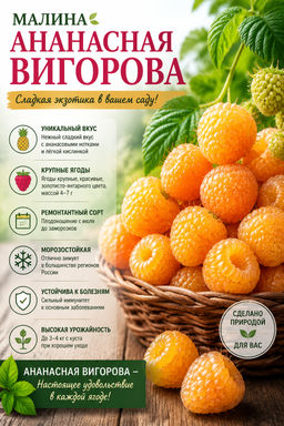 Малина Ананасная Вигорова (С2) - Поиск фото 2