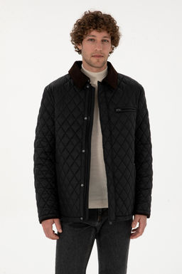 Erkek Siyah Mont Sepette S_rpriz _ndirim