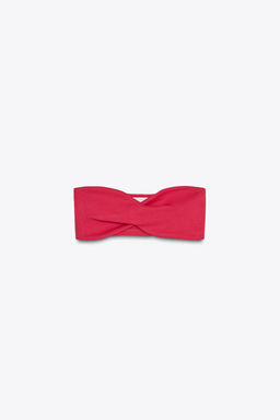 INTERLOCK BANDEAU TOP - Zara фото 10