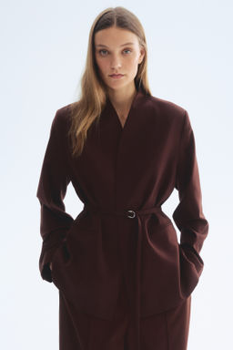 Oversized belted blazer - H&m фото 2