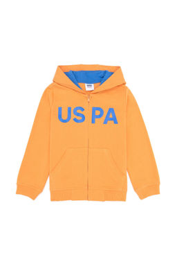 Оранжевый базовый свитшот для мальчика