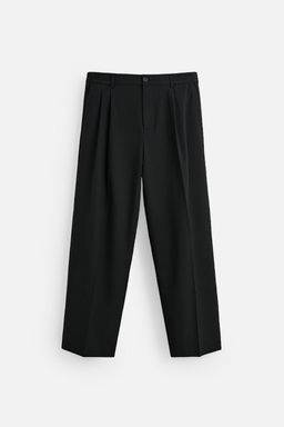 WIDE FIT PLEATED TROUSERS - Zara фото 17