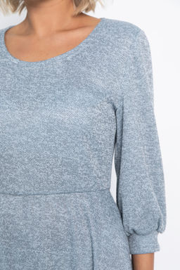 Платье трикотажное Ирина НЬЮ (голубой меланж) П15027-9М
