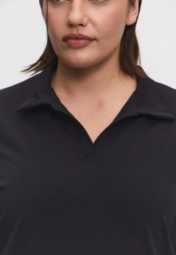 Лонгслив-поло 26204-536 черный