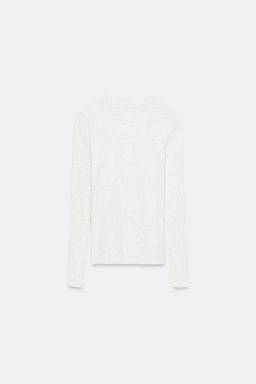 LONG SLEEVE RIBBED T-SHIRT
