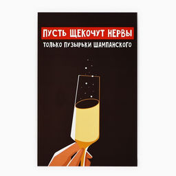 Цена за 10 шт. Открытка «С Новым годом!», 10×15 см