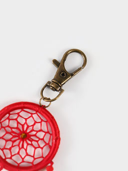 Брелок ловец снов, 17 см, красный